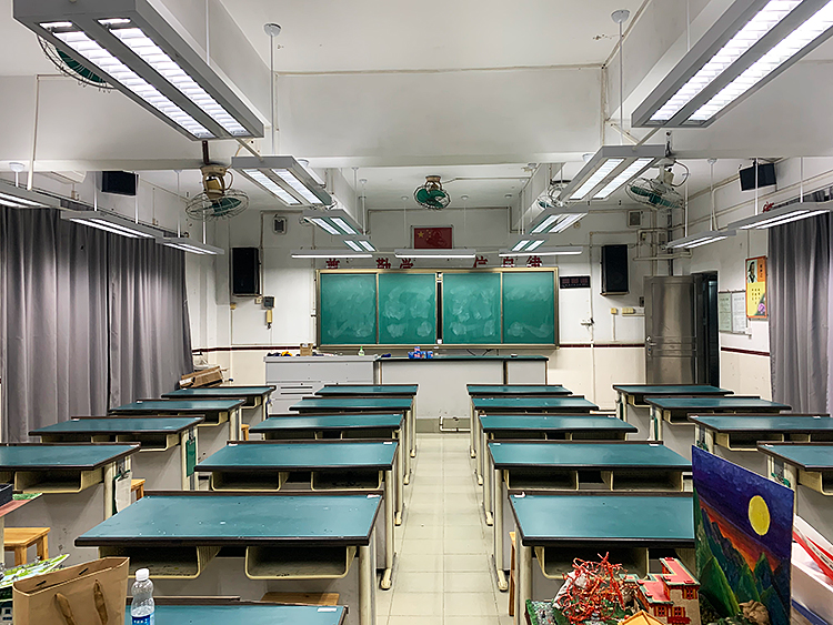 五羊中学各科室LED教室灯黑板灯节能护眼专用灯灯光改造