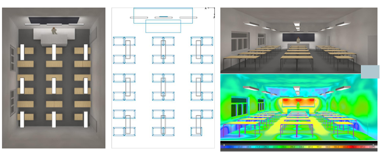 教室照度模拟设计