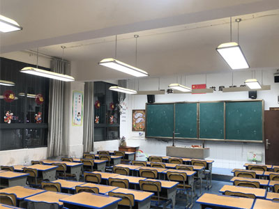 贵州市东山小学教室护眼灯改造案例
